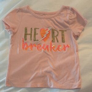 Epic Threads Pink Glitter Heartbreaker Tee